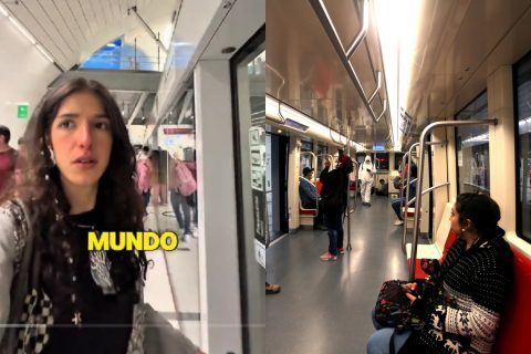 "Chile está en el 2030": Española en Santiago alucina con la tecnología del Metro